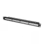 LogiLink NK4045 Keystone patch-paneel 1U 48 porti varjestamata Must