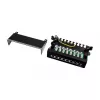 LogiLink NP0017B patch-paneel – 8 porti Cat6 STP, seinale/laua alla paigaldatav, must
