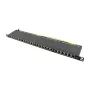 Logilink NP0063 24-Port Cat6A STP Patch Panel 19 inch 0.5U Black