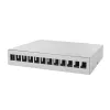 LOGILINK NP0094 Koonduspunkti karp 12 pordiga, lauale/seinale/DIN-liistule, helehall