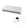 LOGILINK NP0094 Koonduspunkti karp 12 pordiga, lauale/seinale/DIN-liistule, helehall
