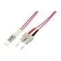 LogiLink OM4 LC/SC dupleks mitmekiuline fiiberoptiline paigakaabel 20m LSZH akvamariin