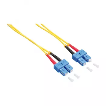 LogiLink OS2 SC/SC Duplex Single-Mode Fiiberjuhe, 3m, 9/125µm, LSZH, Kollane