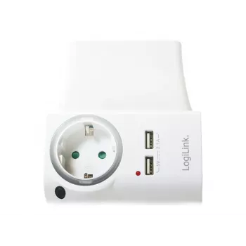 LOGILINK PA0165 USB-A laadija 10.5W koos laadimishälliga (valge)