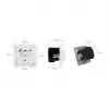 LOGILINK PA0253 seinakontakt 1 Schuko-pistikupesaga, 1 USB-A ja 1 USB-C laadimisport, 3.1A, valge