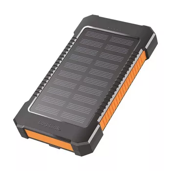 LogiLink PA0321 päikesepatarei 6000 mAh USB-C-ga, IP65, must