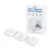 LOGILINK PA0344 magnetiline juhtmevaba laadija 3-in-1 Apple'i seadmetele, valge, kokkupandav, MagSafe, 15W
