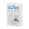 LOGILINK PA0344 magnetiline juhtmevaba laadija 3-in-1 Apple'i seadmetele, valge, kokkupandav, MagSafe, 15W