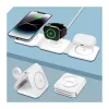 LOGILINK PA0344 magnetiline juhtmevaba laadija 3-in-1 Apple'i seadmetele, valge, kokkupandav, MagSafe, 15W