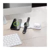 LOGILINK PA0344 magnetiline juhtmevaba laadija 3-in-1 Apple'i seadmetele, valge, kokkupandav, MagSafe, 15W