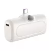 LogiLink PA0349W mobiilne akupank, 5000 mAh, LiPo, sisseehitatud kokkupandav USB-C-pistik ja USB-C-port, valge