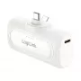 LogiLink PA0349W mobiilne akupank, 5000 mAh, LiPo, sisseehitatud kokkupandav USB-C-pistik ja USB-C-port, valge