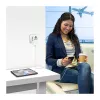 LOGILINK PA0357 USB-A/C reisilaadija, 70 W GaN, 4 pordiga, 2x USB-A (QC), 2x USB-C (PD), sihvakas, valge