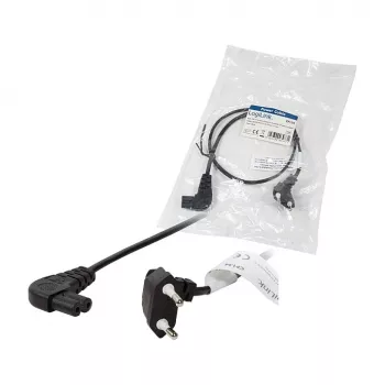 LogiLink toitekaabel Europlug CEE 7/16 – IEC C7, 0,75 m, must
