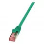 LogiLink PrimeLine CAT 6 S/FTP Patch-kaabel, 0,25 m, roheline, LSZH, Snagless, 10 Gbps