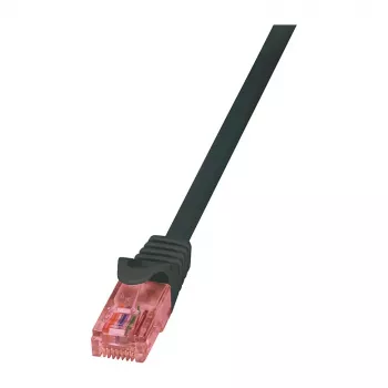 LogiLink PrimeLine Cat.6 U/UTP puhas vask patch-kaabel, RJ45, 1,5 m, must