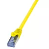 LogiLink PrimeLine Cat.6A S/FTP patchkaabel, 0,25m, kollane