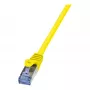 LogiLink PrimeLine Cat.6A S/FTP patchkaabel, 0,25m, kollane