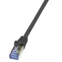 LogiLink PrimeLine Cat.6A S/FTP PIMF patchkaabel, 0,25 m, must CQ3013S
