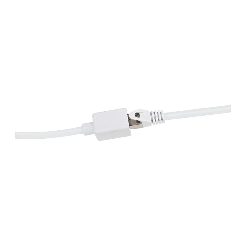 LogiLink Professional CAT 6a S/FTP pikenduskaabel, RJ-45 isane emasele, 1 m, valge, LSZH, takerdumisvastane