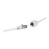 LogiLink Professional CAT 6a S/FTP pikenduskaabel, RJ-45 isane emasele, 1 m, valge, LSZH, takerdumisvastane