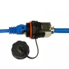 LogiLink Professional Cat.6A STP Keystone Jack RJ45, IP68 tööstuslik välistingimustesse, tööriistavaba, tsinkvalu, must