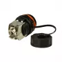LogiLink Professional Cat.6A STP Keystone Jack RJ45, IP68 tööstuslik välistingimustesse, tööriistavaba, tsinkvalu, must