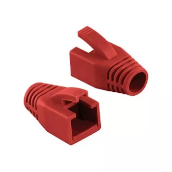 LogiLink Professional modulaarne RJ45 pistiku kaablikaitse 8 mm Punane – 50 tk