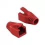 LogiLink Professional modulaarne RJ45 pistiku kaablikaitse 8 mm Punane – 50 tk