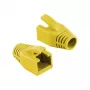 Logilink RJ45 modulaarpistiku kaablikaitse 8mm kollane – tõmbekindel pingutusleevendus (50 tk)