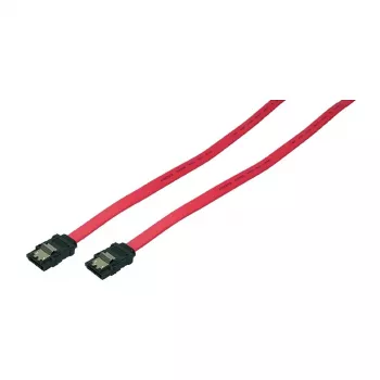 LogiLink SATA III andmekaabel lukustuvate pistikutega, 6 Gbps, punane, 0,9 m