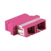 LogiLink SC dupleks OM4 multimoodne fiiberoptiline adapter äärikuga, violetne