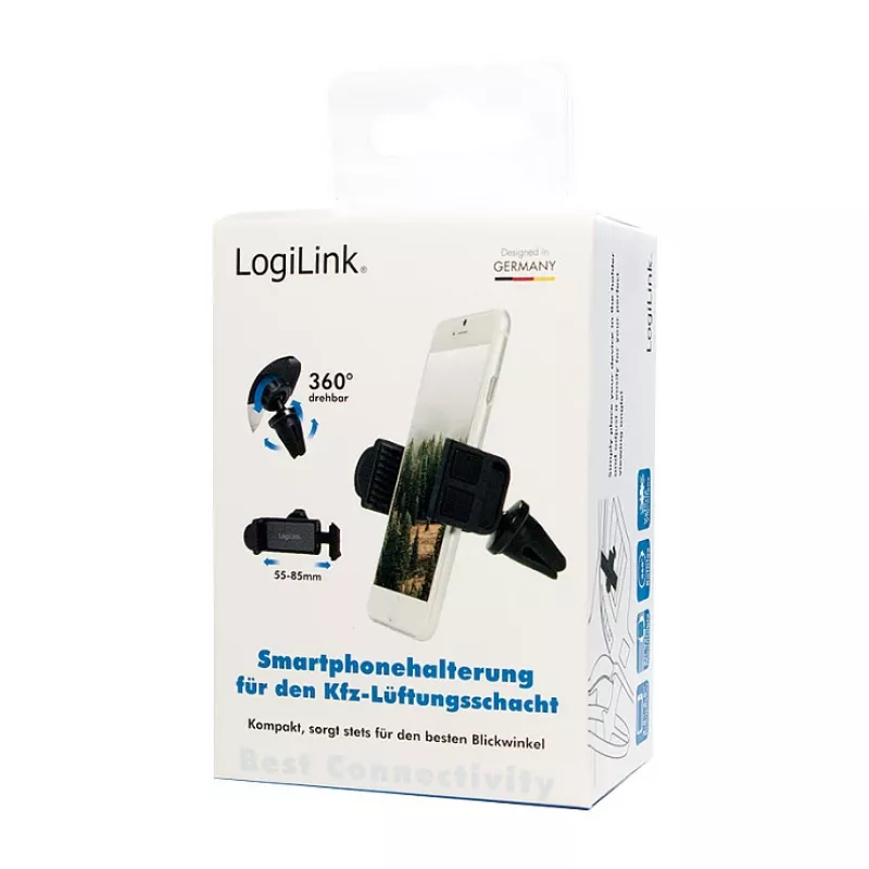 LogiLink nutitelefoni õhutusavaga autohoidik, väike