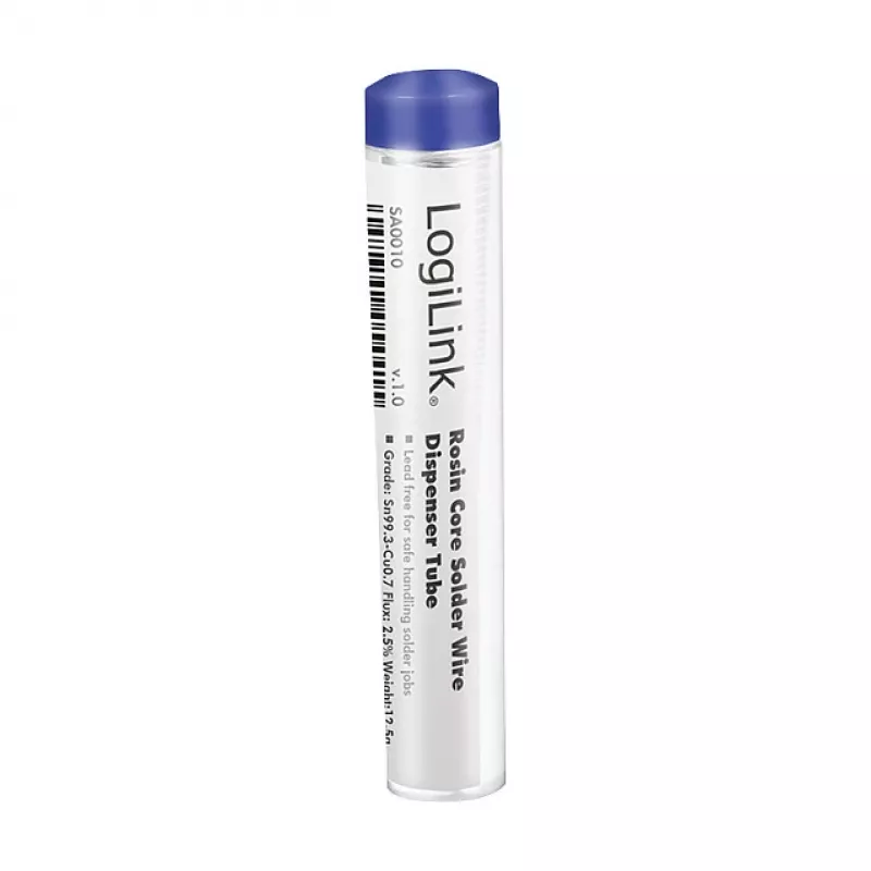 LogiLink Jootetraat, pliivaba, Sn99.3Cu0.7, 1 mm, 12.5 g jaotuskarp