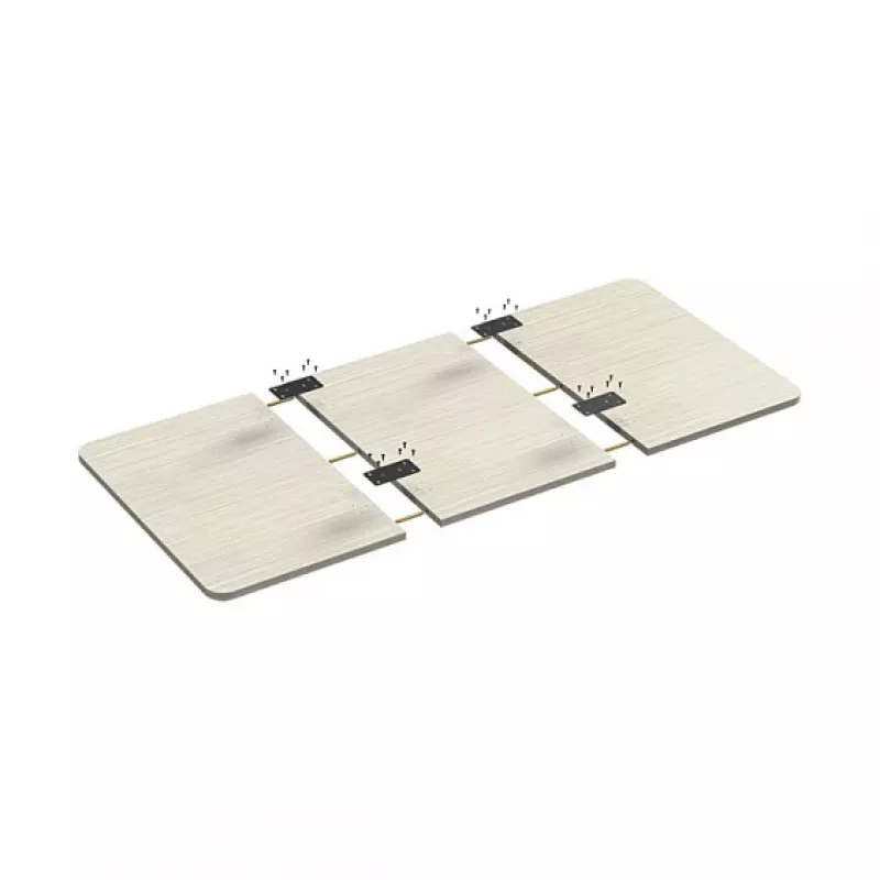 LogiLink Lauaplaat, 3-osaline vaheseintega, 1200x600mm, naturaalne puit