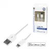 Logilink UA0199 Lightning-kaabel, MFi-sertifitseeritud, USB-A Lightning 8-pin, valge, 1m (kiirlaadimine ja sünkroniseerimine)