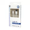 Logilink UA0199 Lightning-kaabel, MFi-sertifitseeritud, USB-A Lightning 8-pin, valge, 1m (kiirlaadimine ja sünkroniseerimine)
