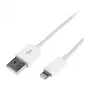Logilink UA0199 Lightning-kaabel, MFi-sertifitseeritud, USB-A Lightning 8-pin, valge, 1m (kiirlaadimine ja sünkroniseerimine)