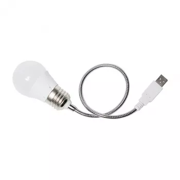 Logilink UA0220 USB LED laualamp painduva varrega, valge valgus, must