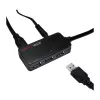 LOGILINK UA0262 USB 3.0 Active Extension Cable, USB-A Male to 4x USB-A Female, 10m, Black