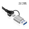 Logilink UA0440 USB 3.2 Gen 1 3-Pordiline Jaotur Gigabitise Etherneti Adapteriga, USB-C ja USB-A Ühendus, Alumiinium