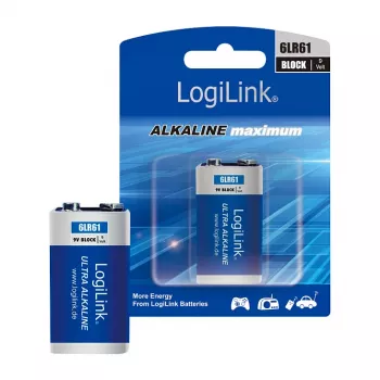 LogiLink Ultra Power leelispatarei 9V, 1-pakk blisterpakendis