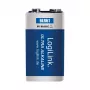 LogiLink Ultra Power leelispatarei 9V, 1-pakk blisterpakendis