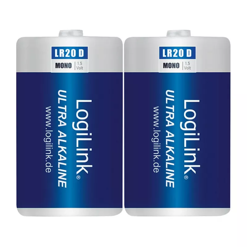 LogiLink Ultra Power leelispatarei D LR20 2-pack blister