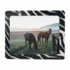 LogiLink üliõhuke hiirematt integreeritud pildiraamiga, sebra disain, libisemiskindel kummist alus, 2 mm, 10 x 15 cm foto, must/valge