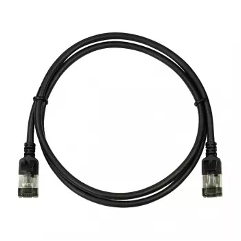 LogiLink Ultraflex SlimLine Cat6a S/FTP Patch Cable, 2m, Must (CQ9053S)