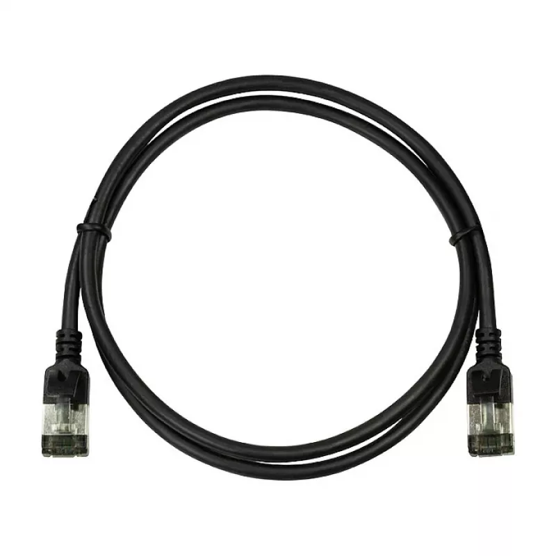 LogiLink Ultraflex SlimLine Cat6a S/FTP Patch Cable, 2m, Must (CQ9053S)