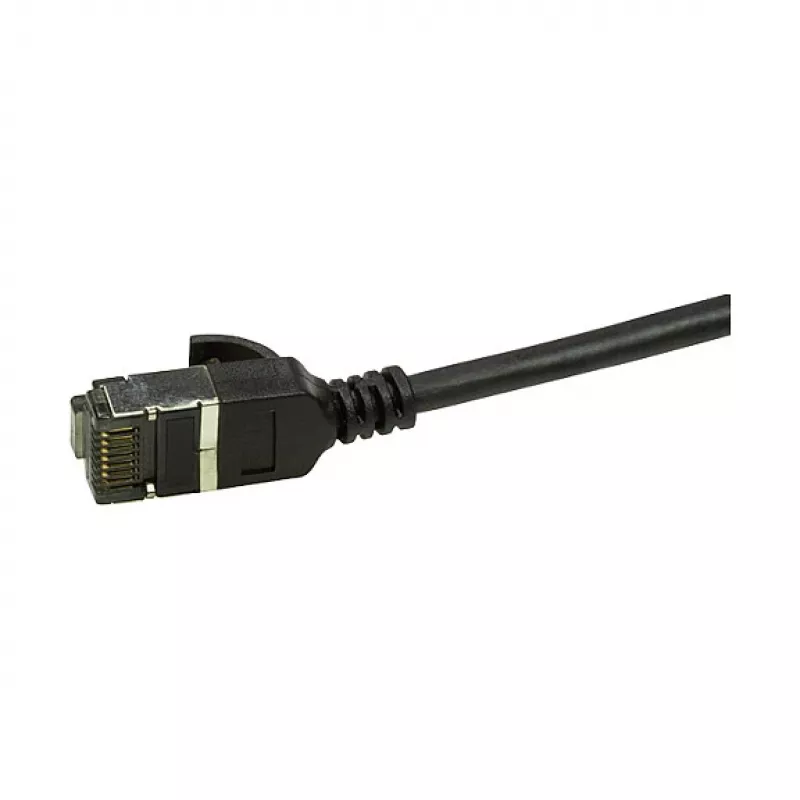 LogiLink Ultraflex SlimLine Cat6a S/FTP Patch Cable, 2m, Must (CQ9053S)