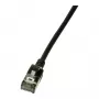 LogiLink Ultraflex SlimLine Cat6a S/FTP Patch Cable, 2m, Must (CQ9053S)