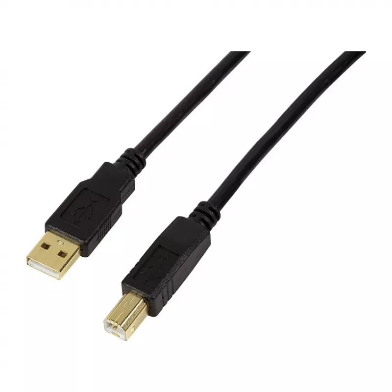 LogiLink USB 2.0 aktiivne pikenduskaabel, USB-A isane USB-B isasele, 20 m, signaalivõimendiga, must